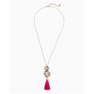 NWOT LILY PULITZER LOT Tropical Twist Hoop Earrings & Strut Your Stuff Necklace